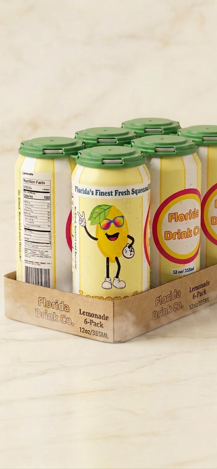 Florida Drink Co Lemonade – 6-Pack of 12 fl oz Cans